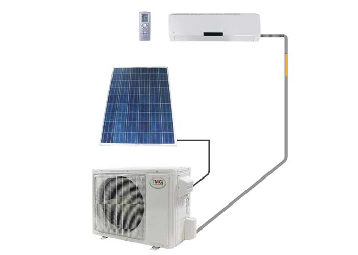 Các thiết bị điều hòa không khí cũng dần ứng năng lượng mặt trời